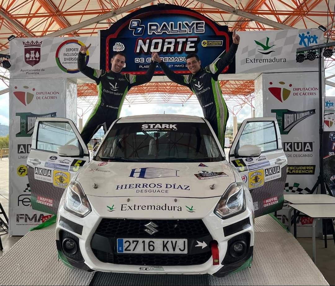 Victoria extremeña en el Rallye Norte de Extremadura